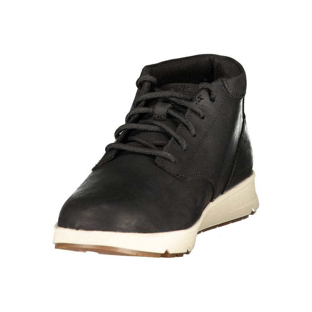 Timberland Lace-Up Contrast Sole Sneaker — Black, view 3
