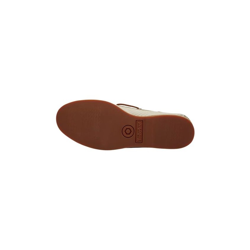 Timberland Woven Leather Loafer — Beige, view 3