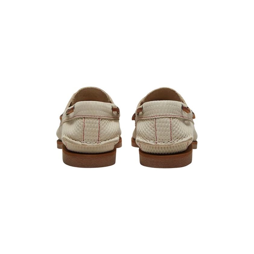 Timberland Woven Leather Loafer — Beige, view 5
