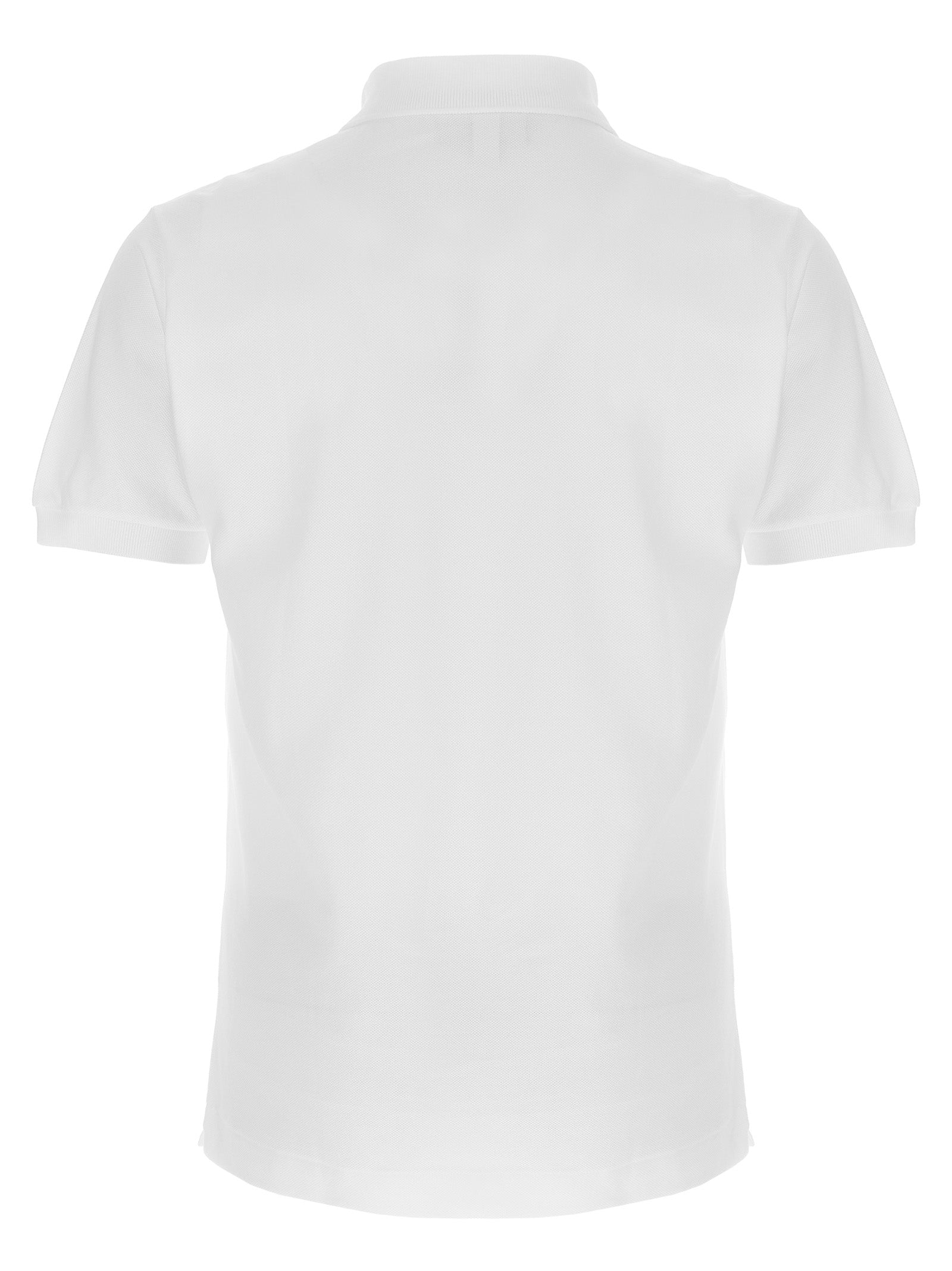 Lacoste Cotton Piqué Polo Shirt — White, view 2