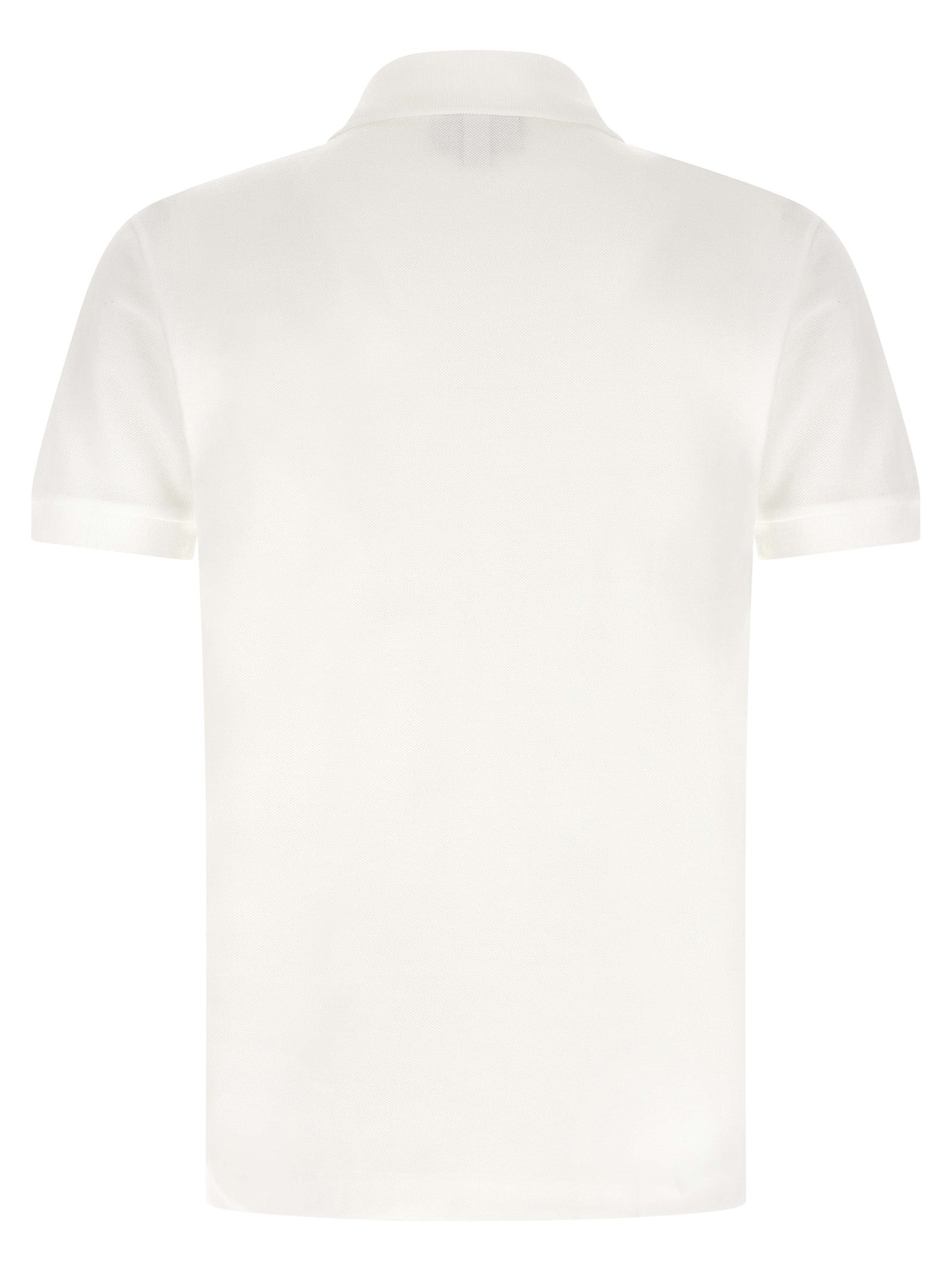 Lacoste Cotton Piqué Polo Shirt — White, view 2