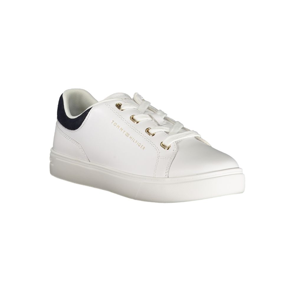 Tommy Hilfiger Leather and Polyurethane Low-Top Sneaker — White, view 2