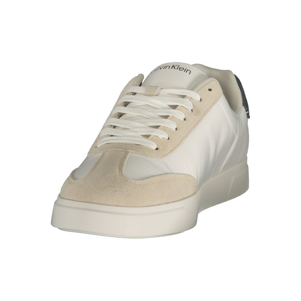 Calvin Klein Logo Sneaker — White, view 3