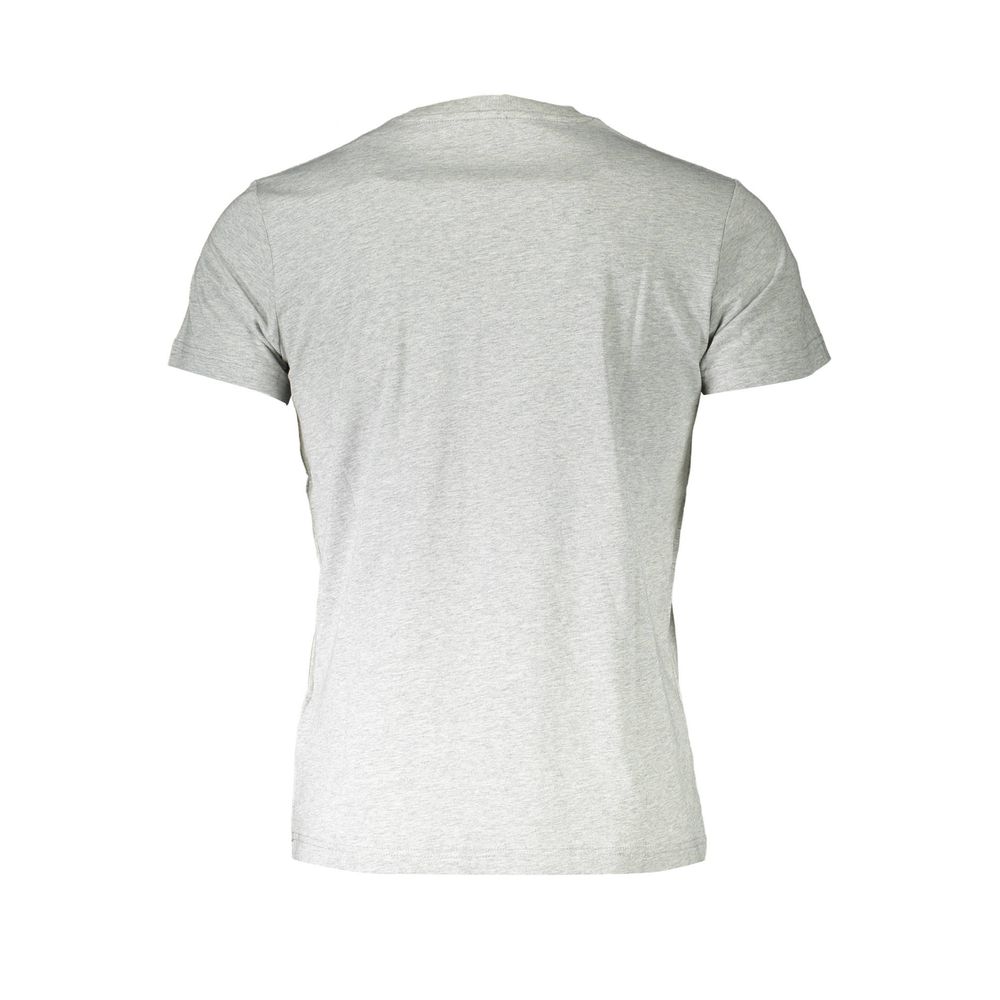 Diesel Logo-Printed Cotton T-Shirt — Gray, view 2
