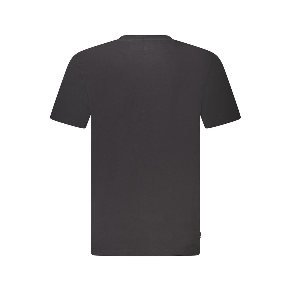 Timberland Logo-Print Organic Cotton T-Shirt — Black, view 2