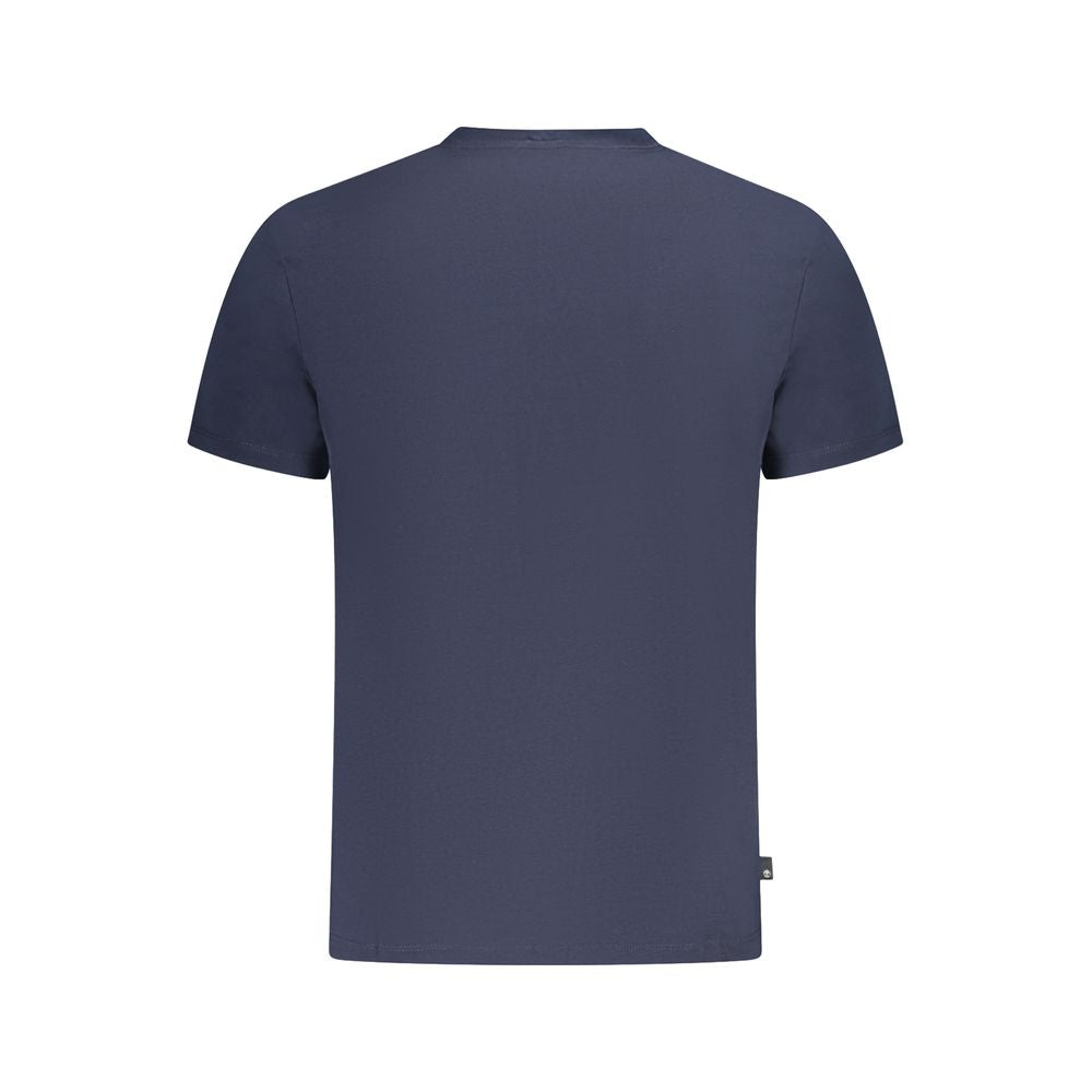 Timberland Logo-Print Cotton T-Shirt — Navy, view 2