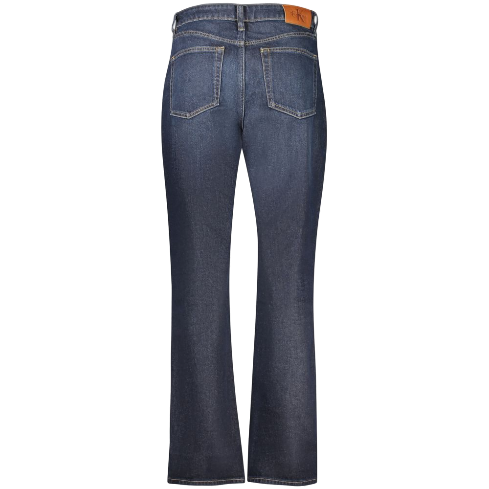 Calvin Klein High-Rise Straight-Leg Jeans — Blue, view 2