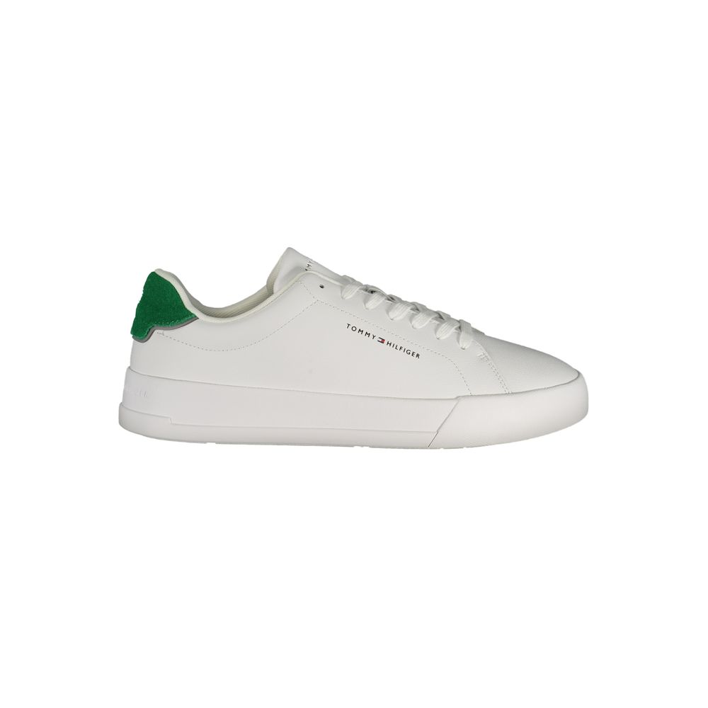 Tommy Hilfiger Leather & Polyurethane Sneaker — White by Tommy Hilfiger