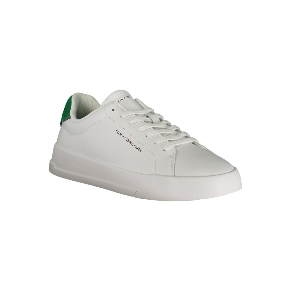 Tommy Hilfiger Leather & Polyurethane Sneaker — White, view 2