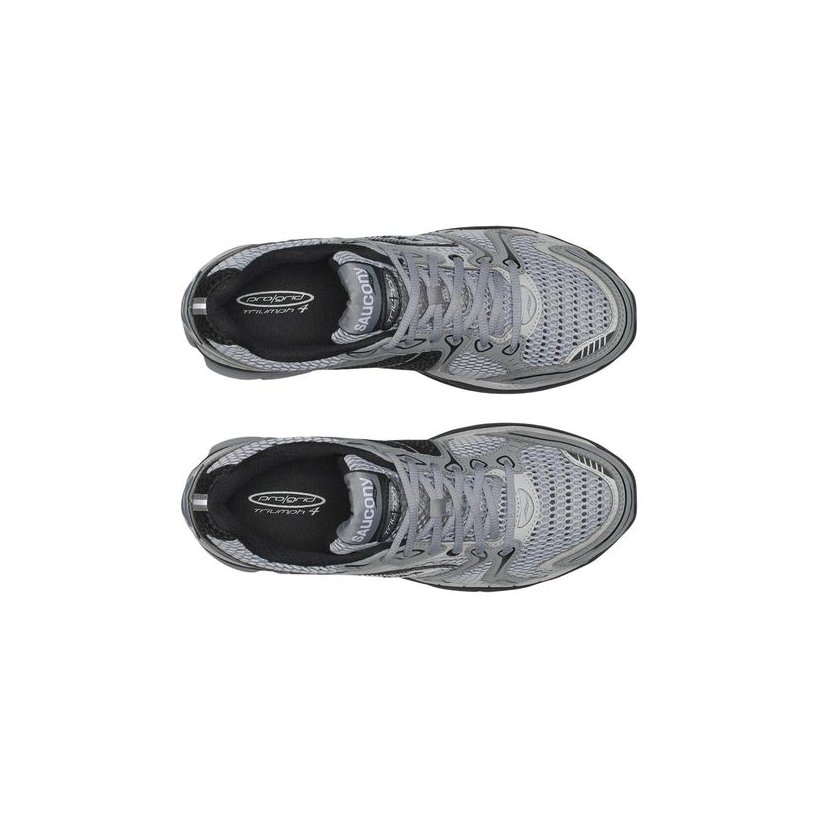 Saucony ProGrid Triumph 4 Athletic Shoes — Gray, view 5
