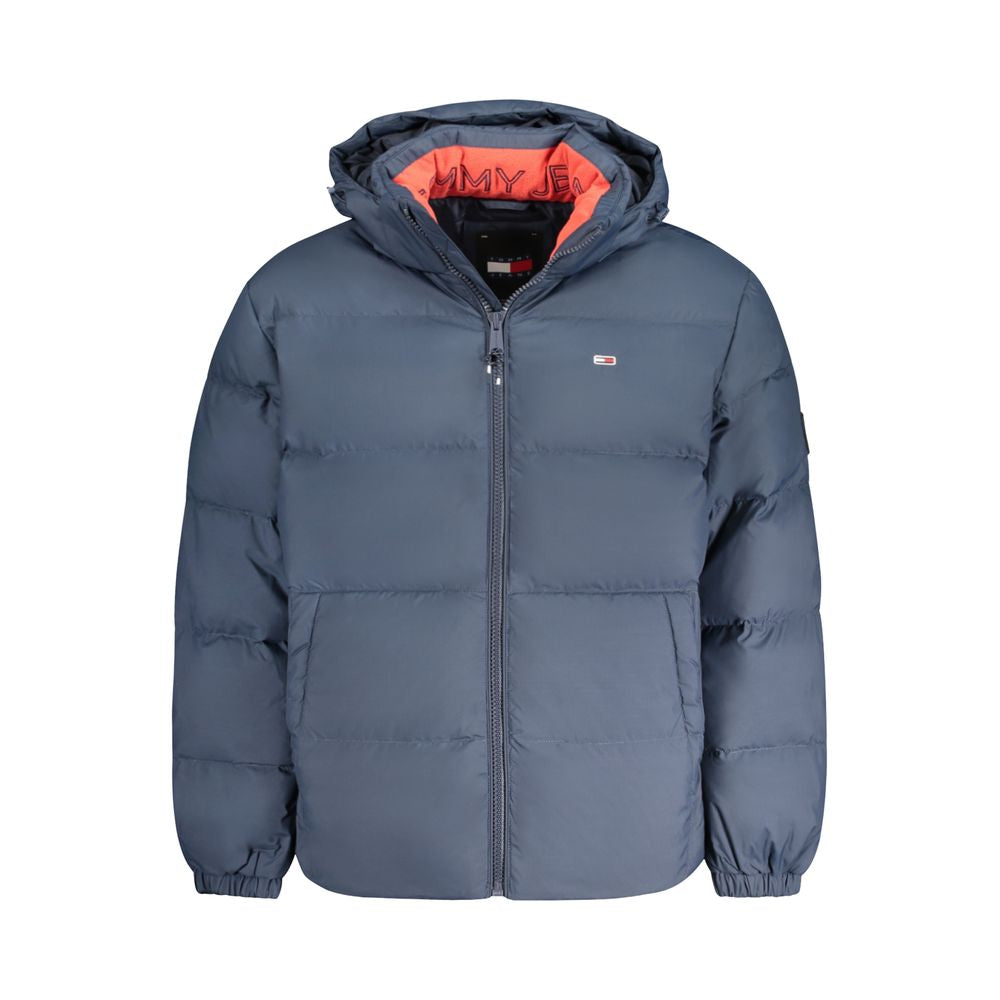 Tommy Hilfiger Removable Hood Down Jacket — Blue by Tommy Hilfiger