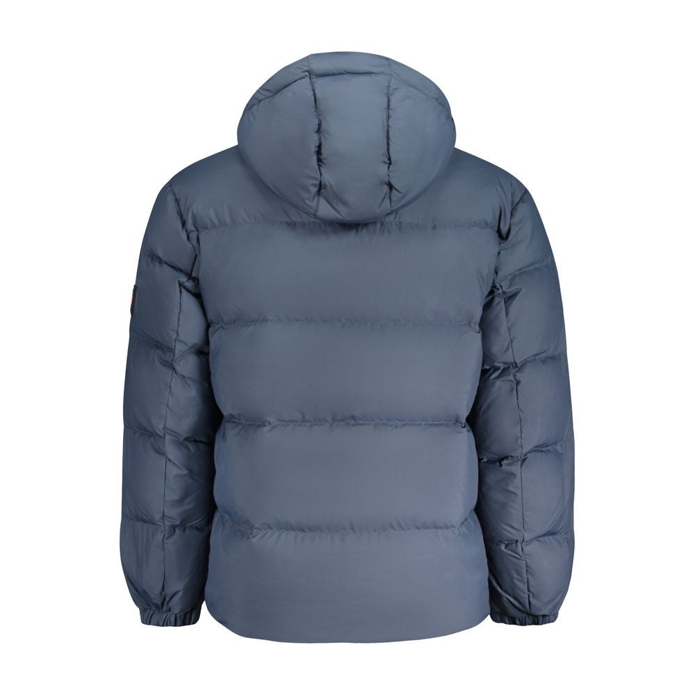 Tommy Hilfiger Removable Hood Down Jacket — Blue, view 2