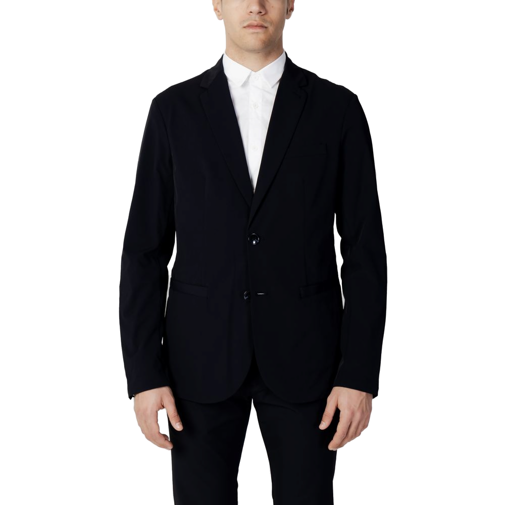 Armani Exchange Pure Cotton Blazer — Blue by Armani Exchange