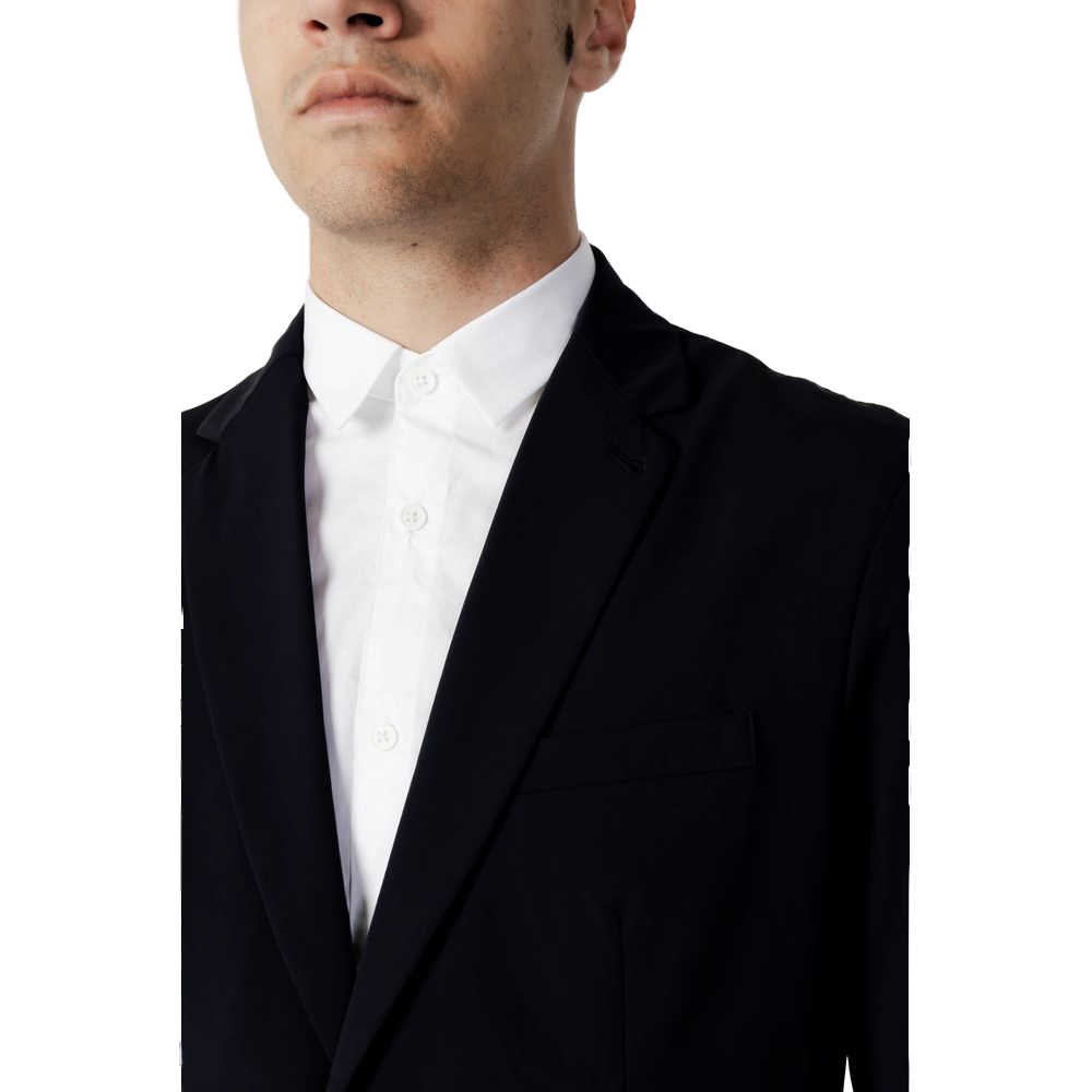 Armani Exchange Pure Cotton Blazer — Blue, view 3