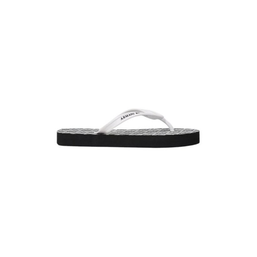 Armani Exchange Rubber Flip-Flop Sandals — Black by Armani Exchange