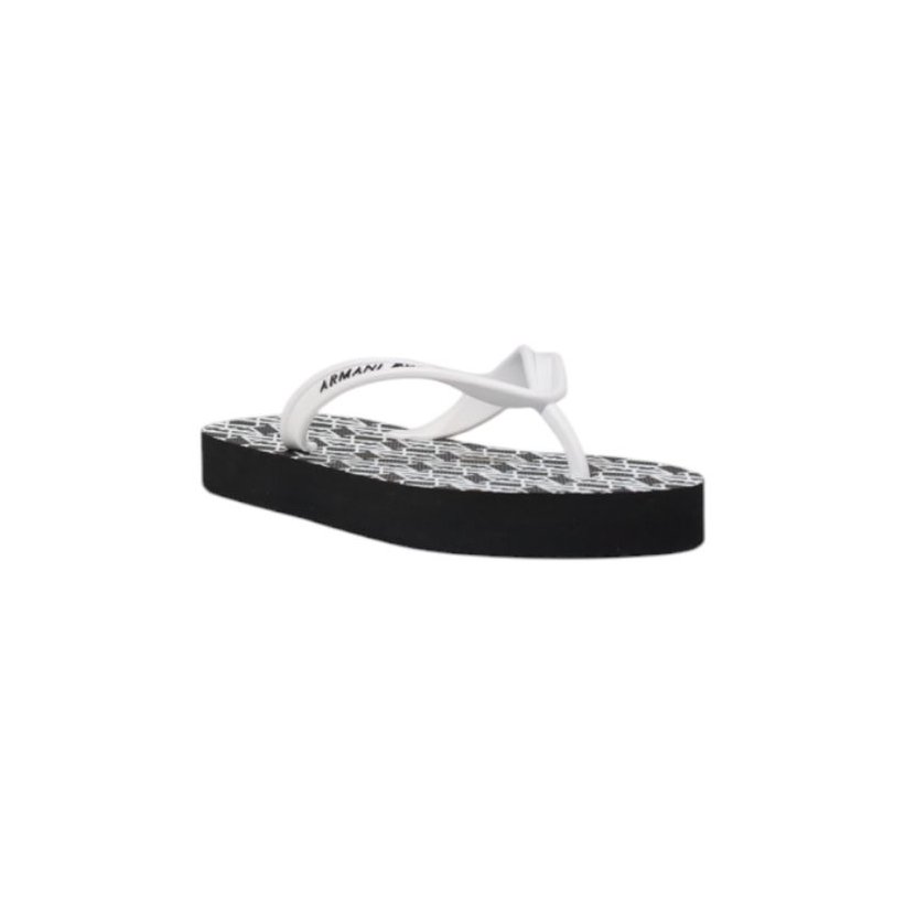 Armani Exchange Rubber Flip-Flop Sandals — Black, view 2