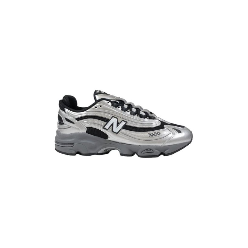 New Balance Silver Synthetic Athletic Sneakers — Silver by New Balance