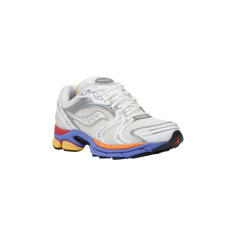 Saucony ProGrid Triumph 4 Athletic Shoes — White, view 2