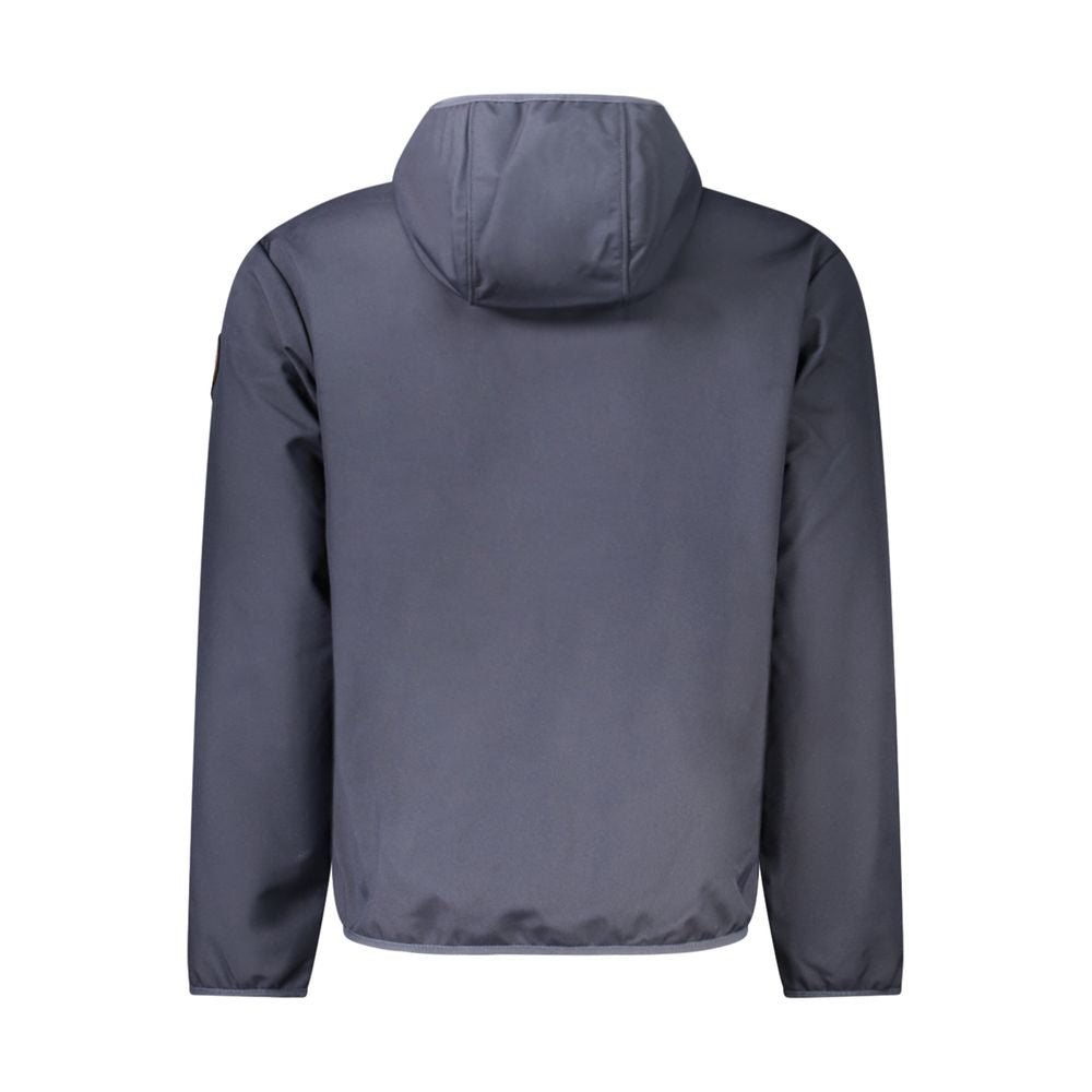 Napapijri Hooded Nylon Jacket — Blue, view 2