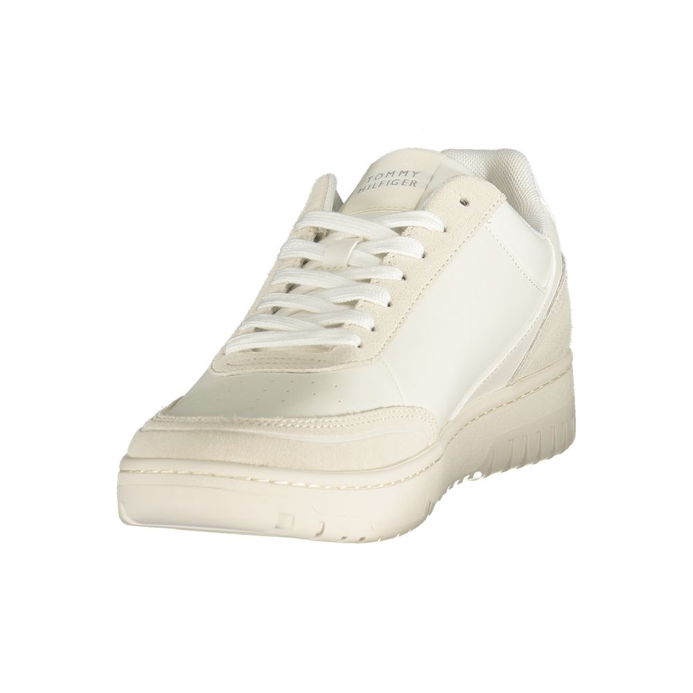 Tommy Hilfiger Color-Block Canvas Sneaker — White, view 3