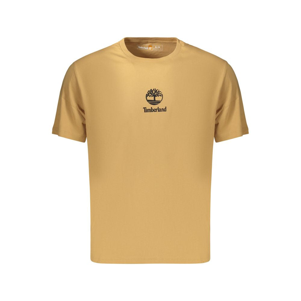 Timberland Logo-Embroidered Cotton T-Shirt — Brown by Timberland