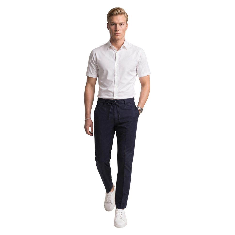 Armani Exchange Polyamide Short-Sleeve Shirt — White, view 2