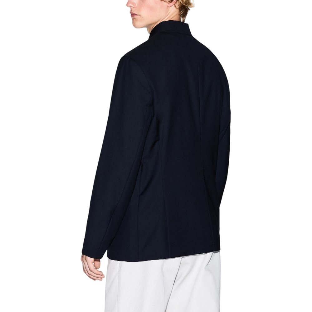 Armani Exchange Polyester Blend Blazer — Black, view 2