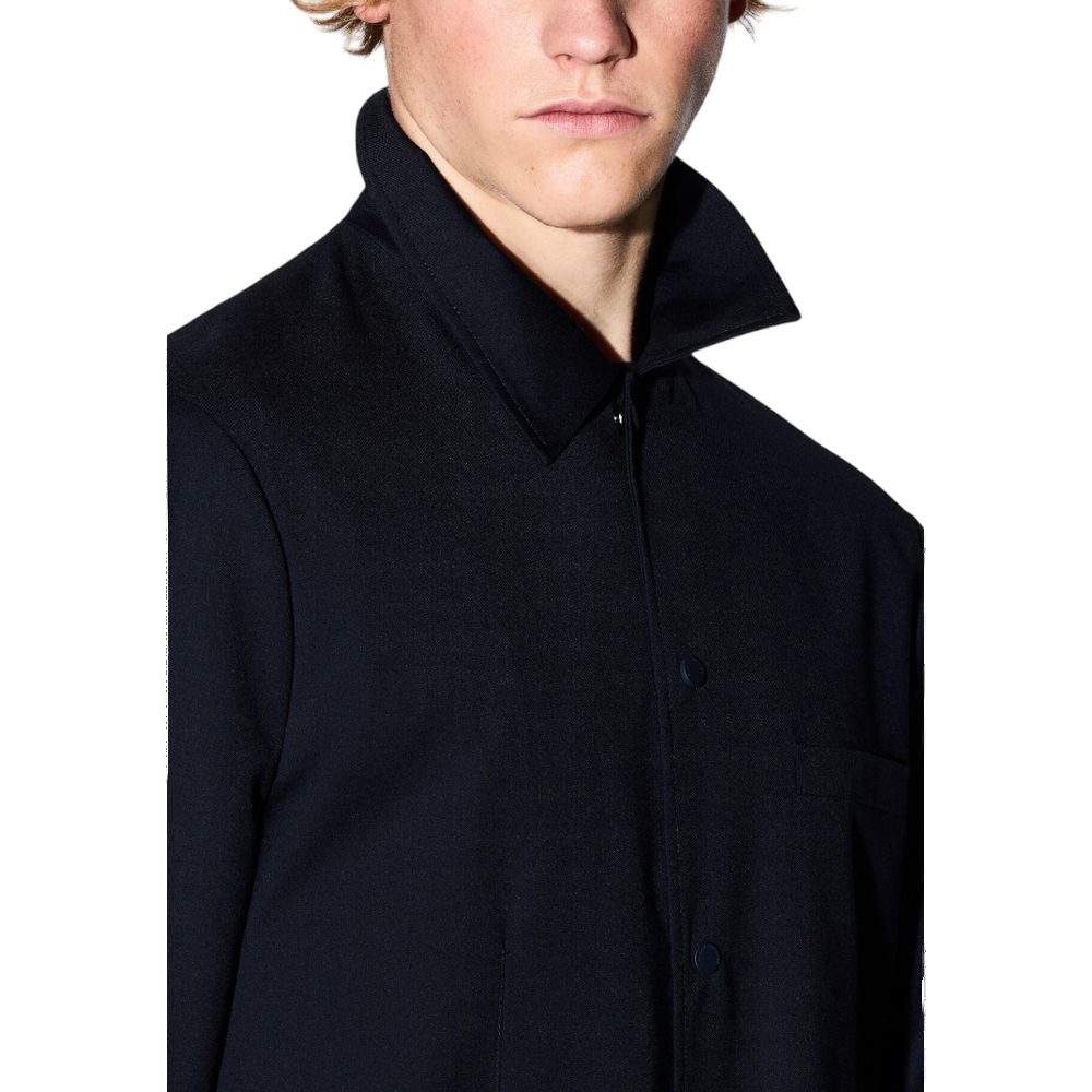 Armani Exchange Polyester Blend Blazer — Black, view 4