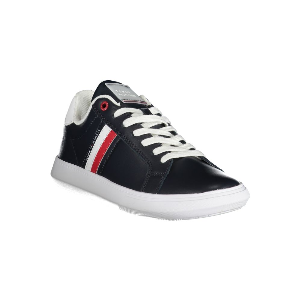 Tommy Hilfiger Leather Sneaker — Black, view 2