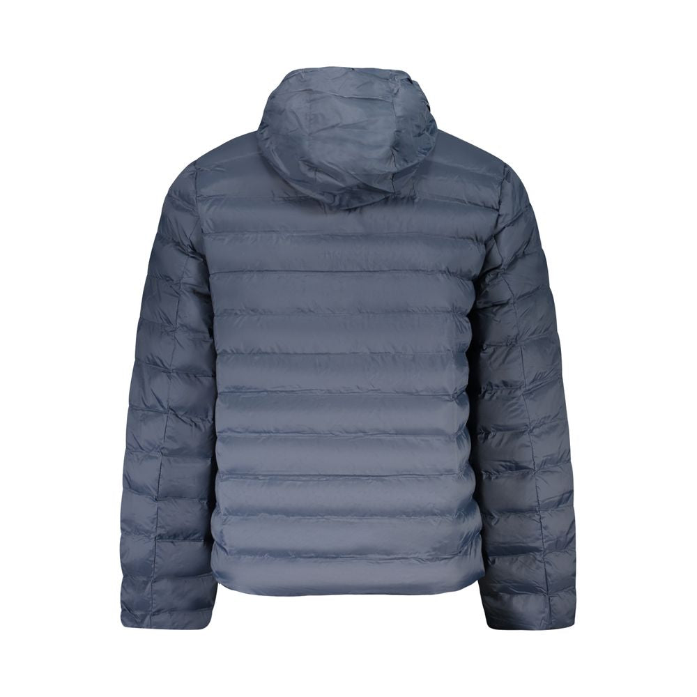 Calvin Klein Removable Hood Down Jacket — Blue, view 3