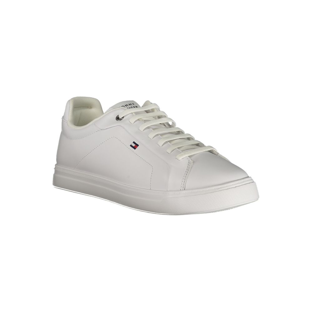Tommy Hilfiger Leather and Polyurethane Sneaker — White, view 2