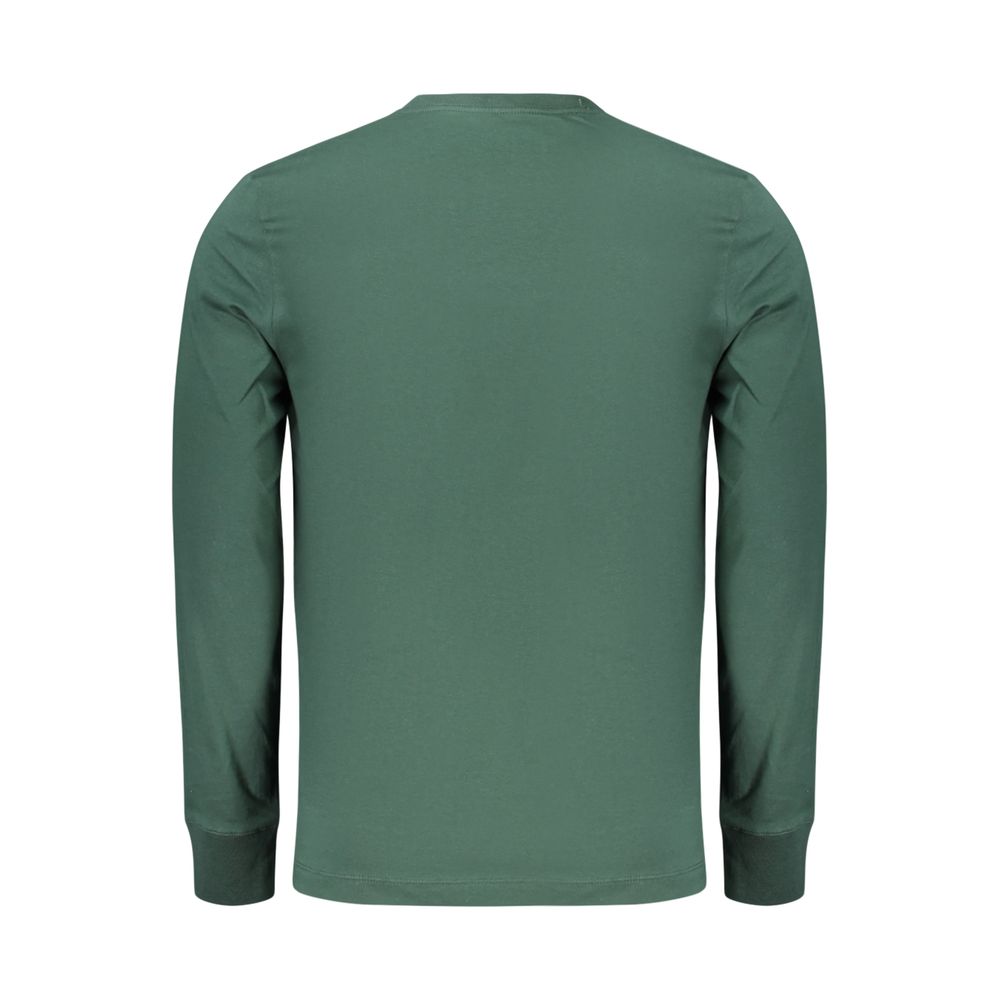 Timberland Embroidered Logo Cotton T-Shirt — Green, view 2