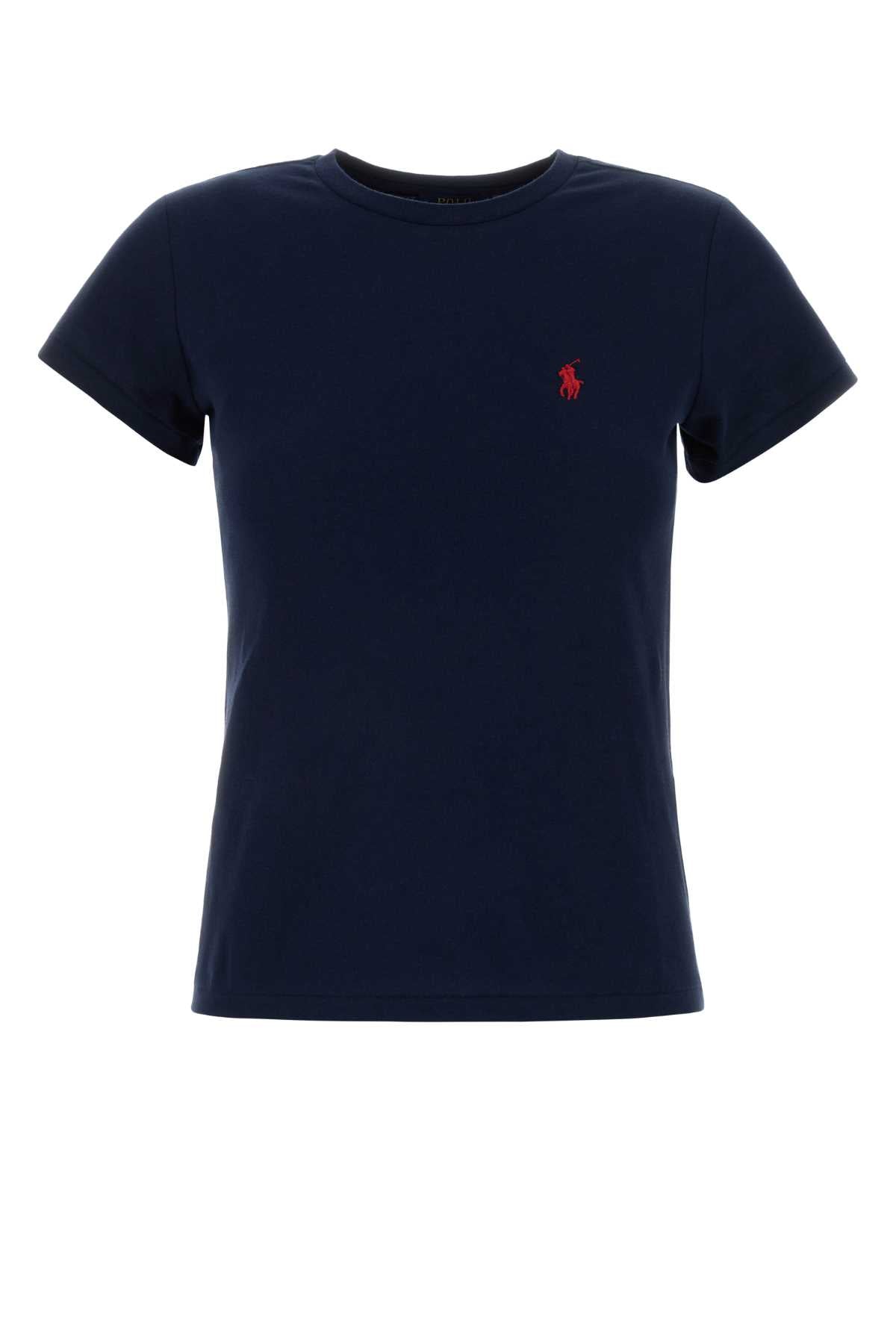 Polo Ralph Lauren Logo-Embroidered Cotton T-Shirt — Navy by Polo Ralph Lauren