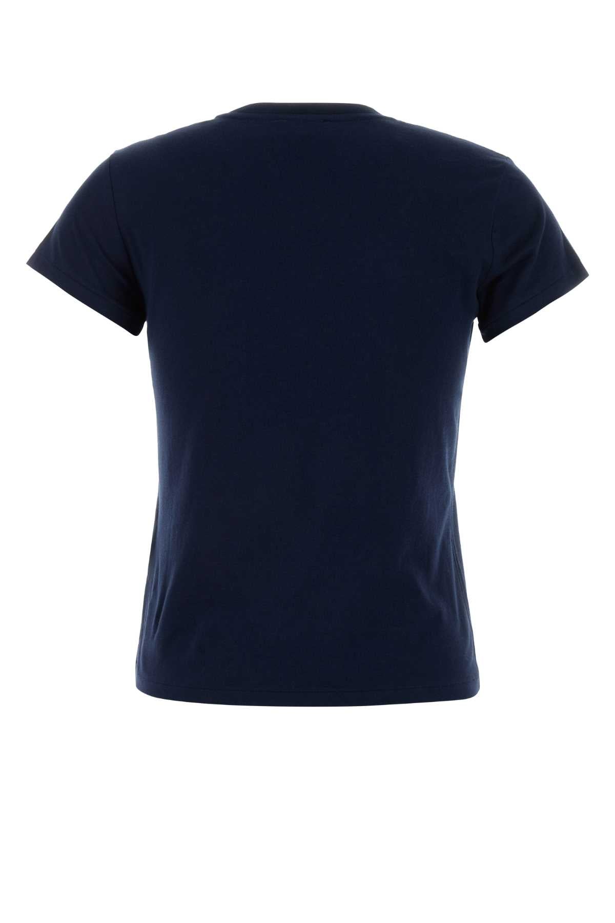 Polo Ralph Lauren Logo-Embroidered Cotton T-Shirt — Navy, view 2