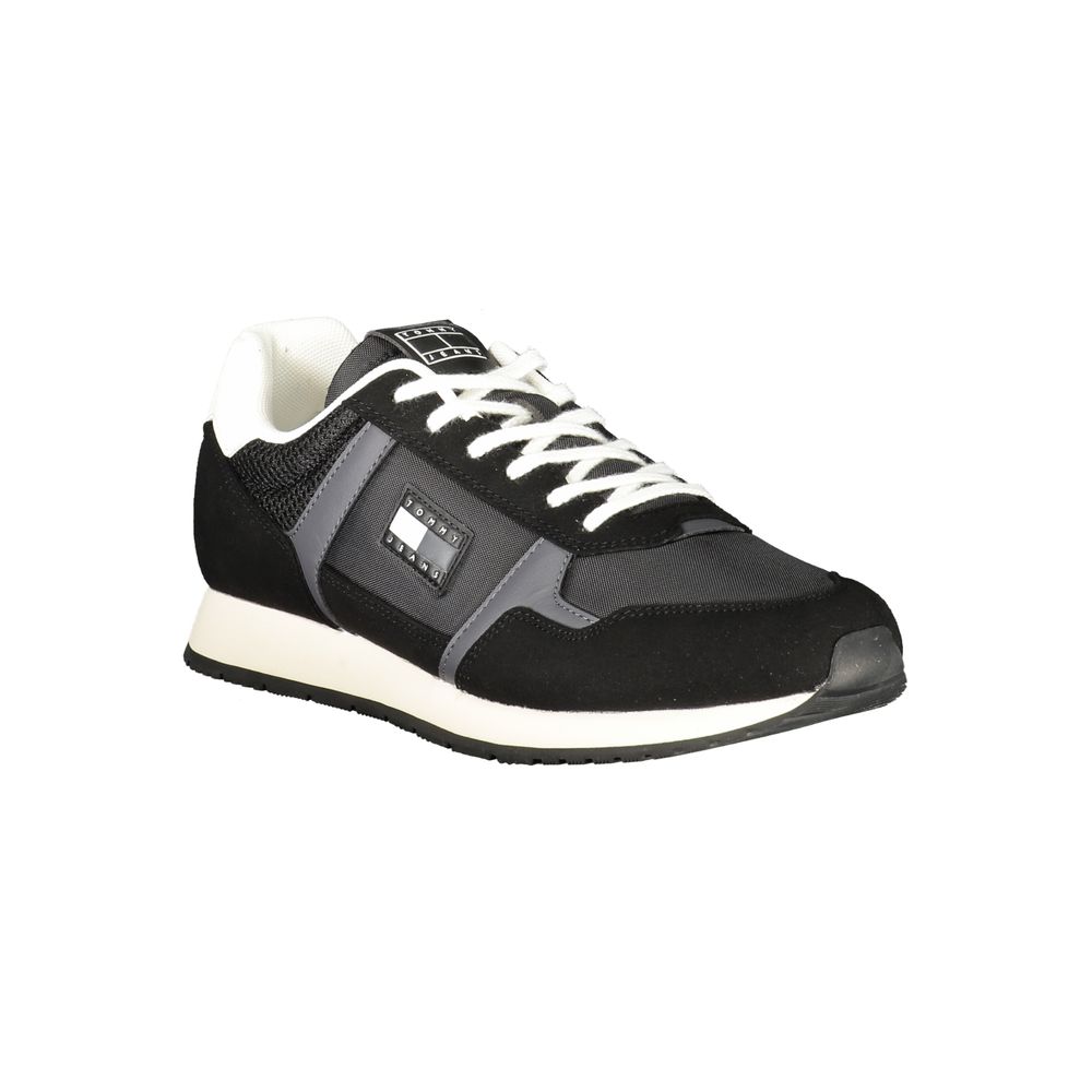 Tommy Hilfiger Colour-Block Lace-Up Sneaker — Black, view 2