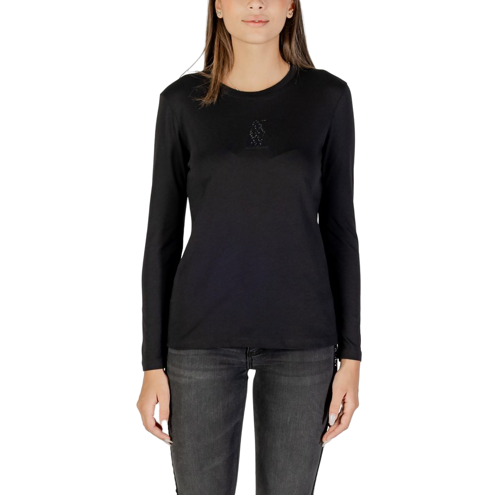 Armani Exchange Cotton Long-Sleeve T-Shirt — Black by Armani Exchange