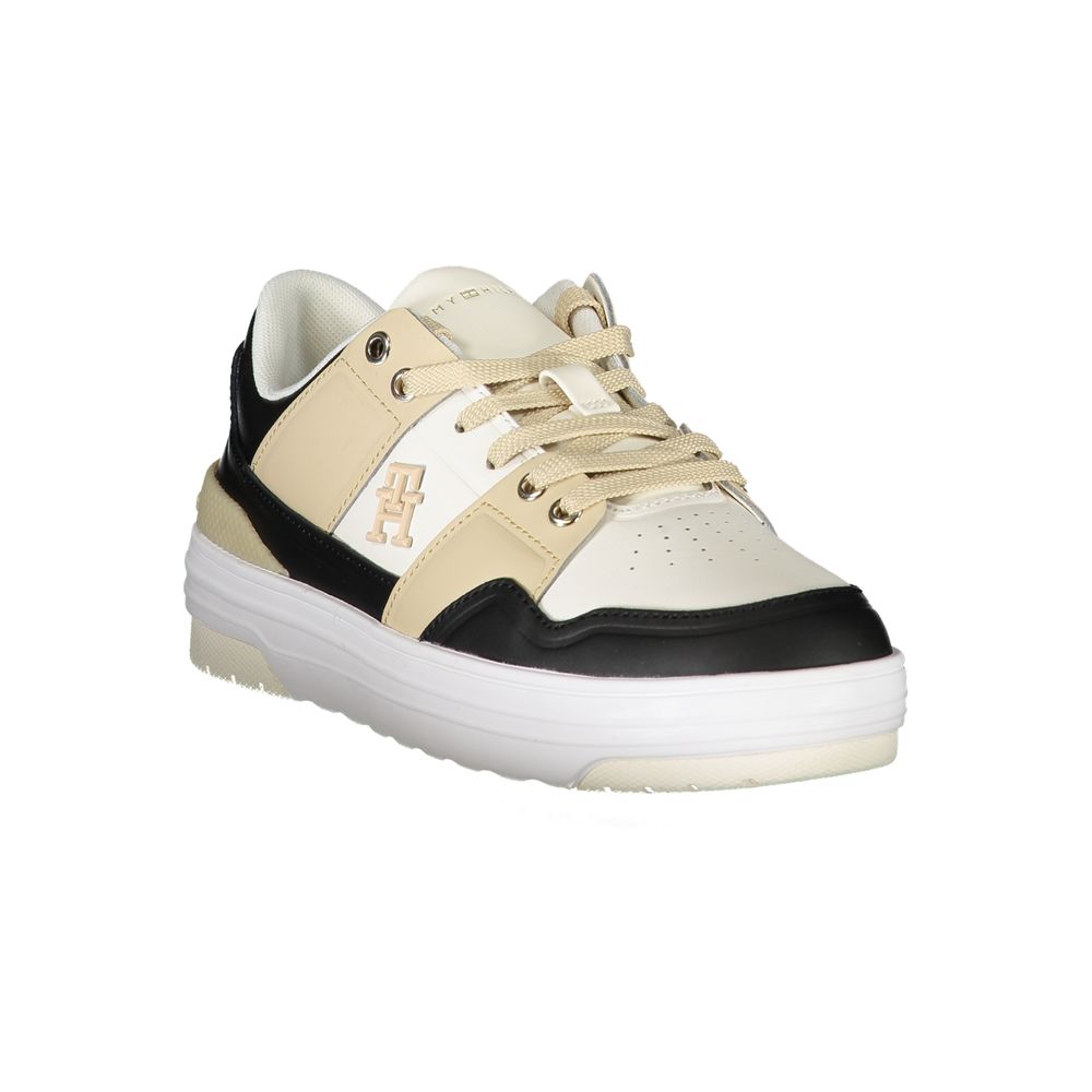 Tommy Hilfiger Contrast Leather Sneaker — White, view 2