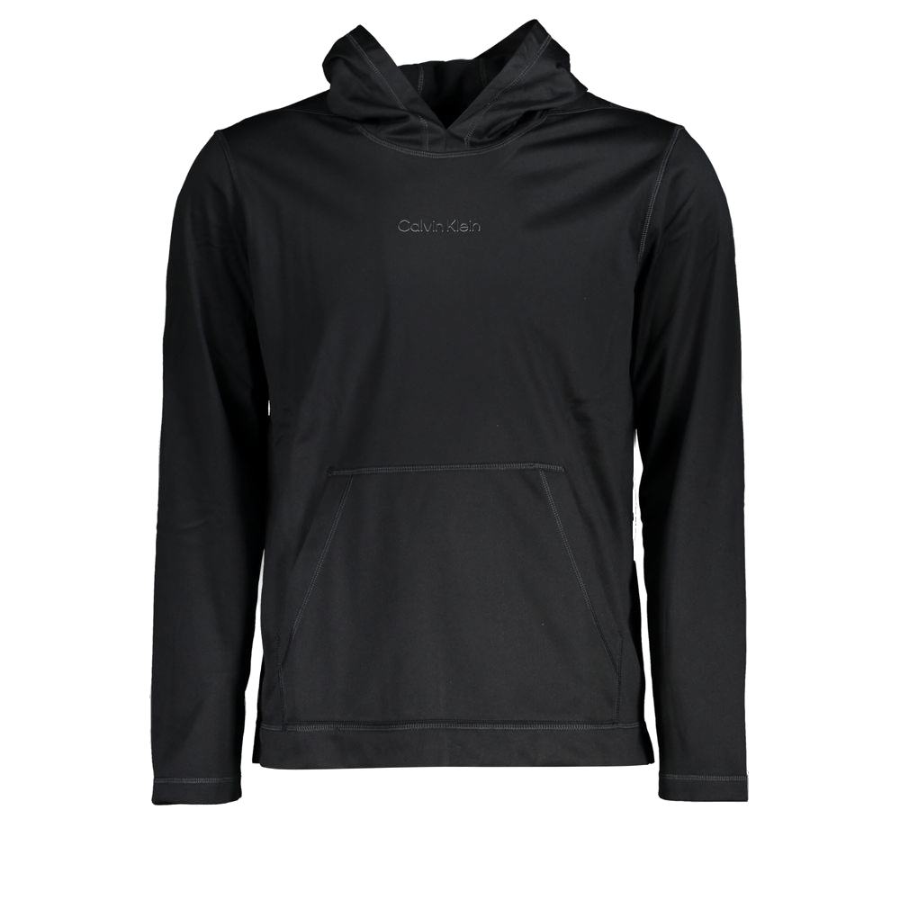 Calvin Klein Polyester Logo Hoodie — Black by Calvin Klein