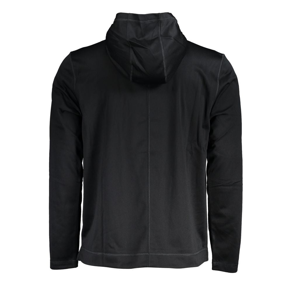 Calvin Klein Polyester Logo Hoodie — Black, view 2