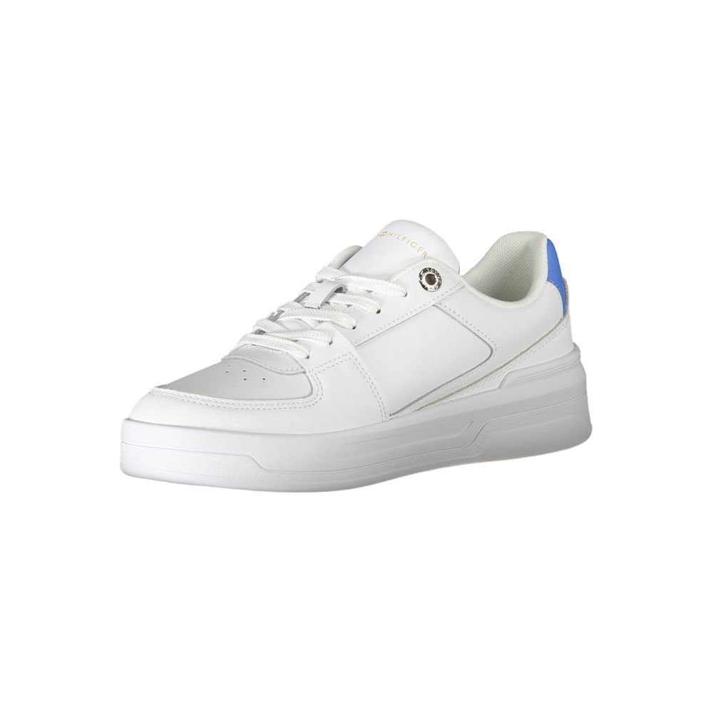 Tommy Hilfiger Leather Sneaker — White, view 3