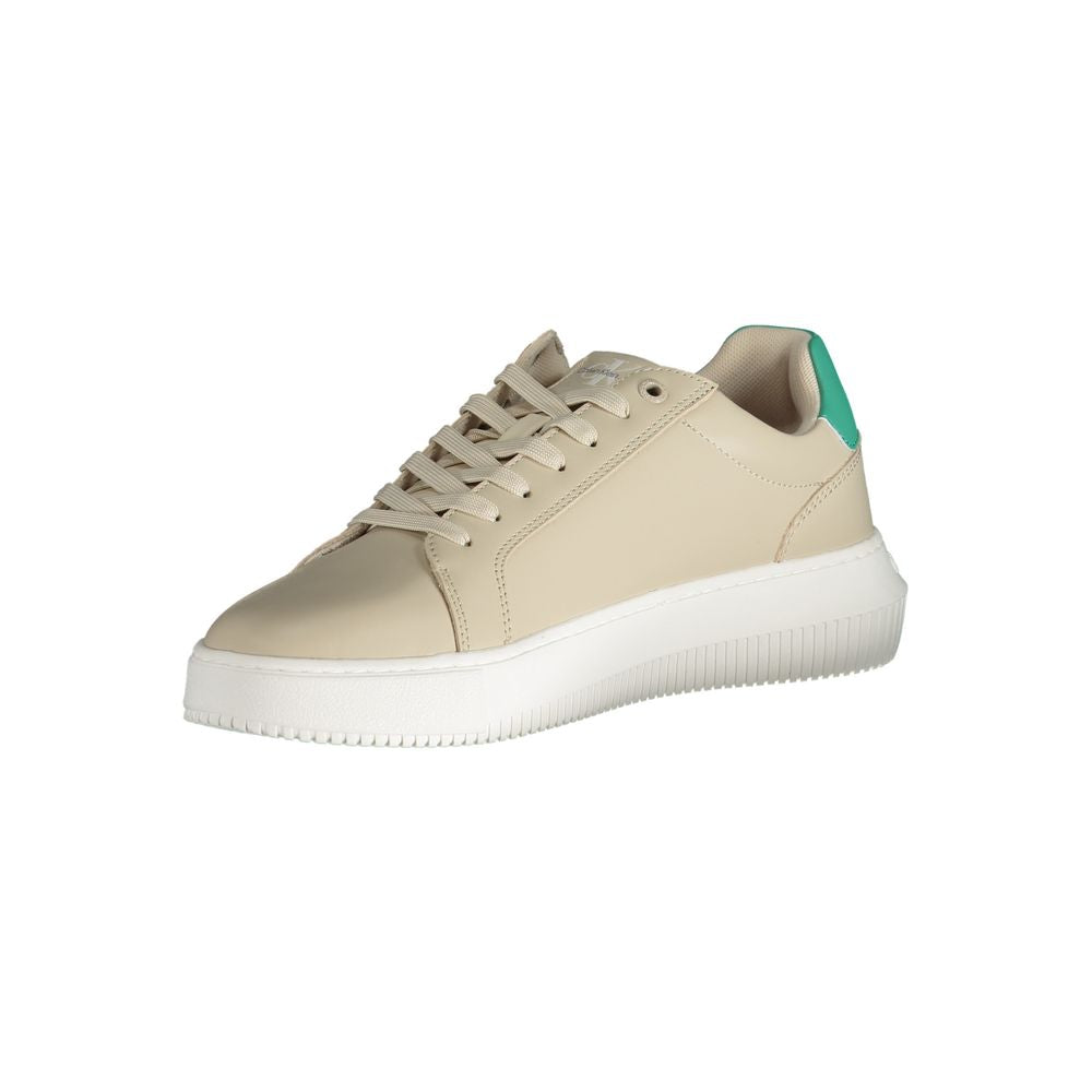 Calvin Klein Recycled Material Sneaker — Beige, view 3