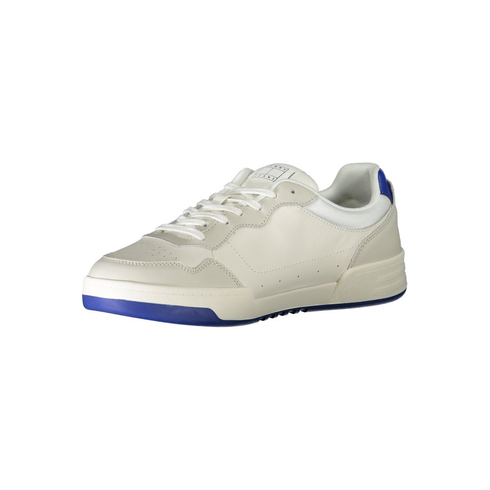 Tommy Hilfiger Leather and Polyurethane Sneaker — White, view 3