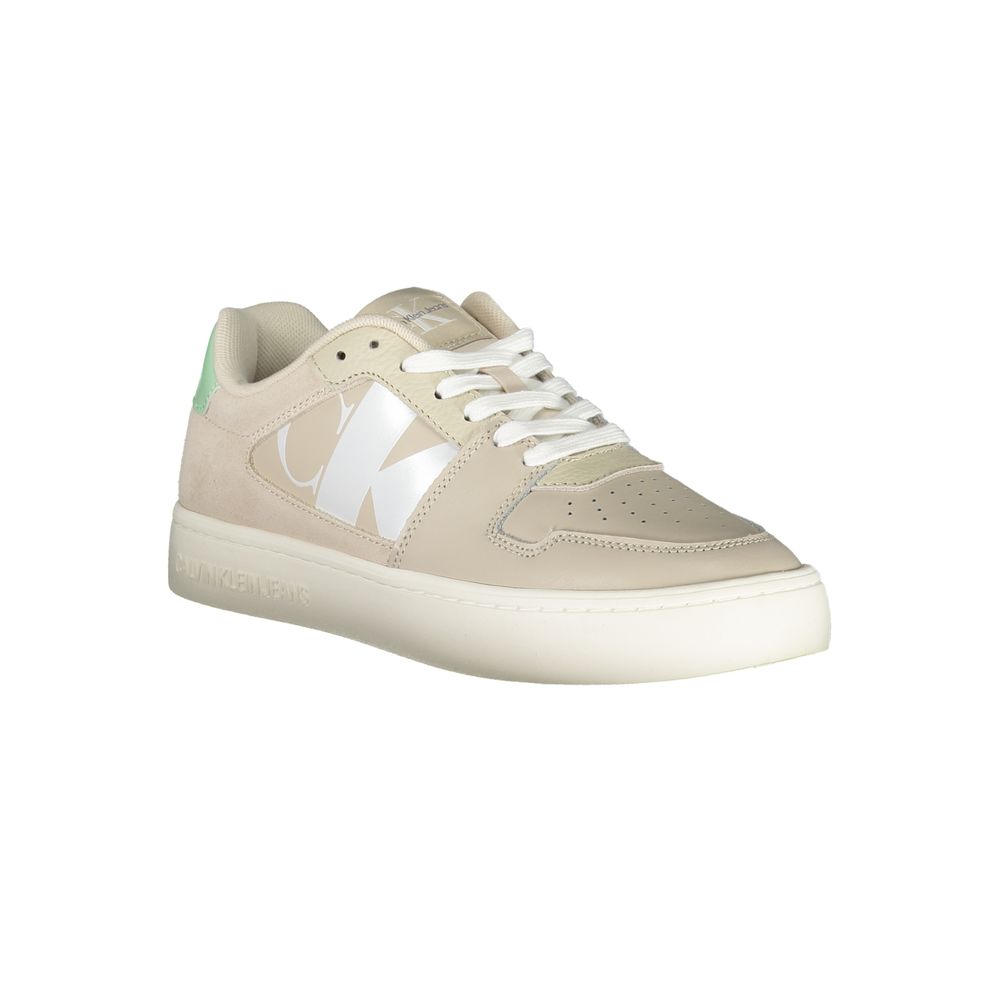 Calvin Klein Lace-Up Colorblock Sneaker — Beige, view 2