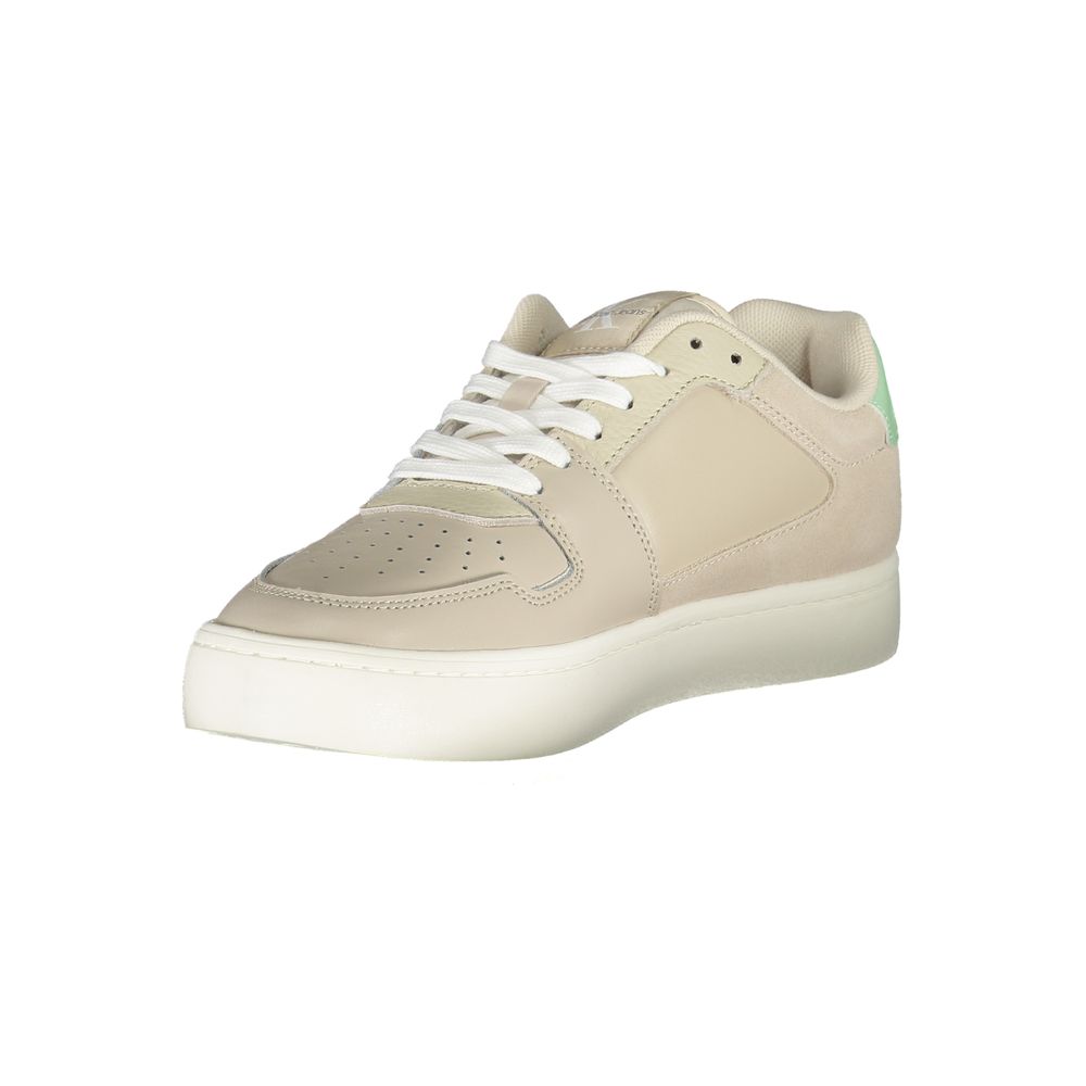 Calvin Klein Lace-Up Colorblock Sneaker — Beige, view 3