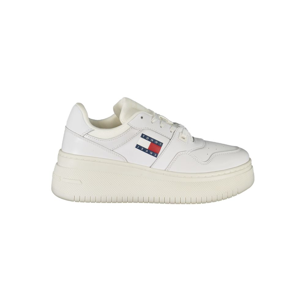 Tommy Hilfiger Chunky Platform Leather Sneaker — White by Tommy Hilfiger