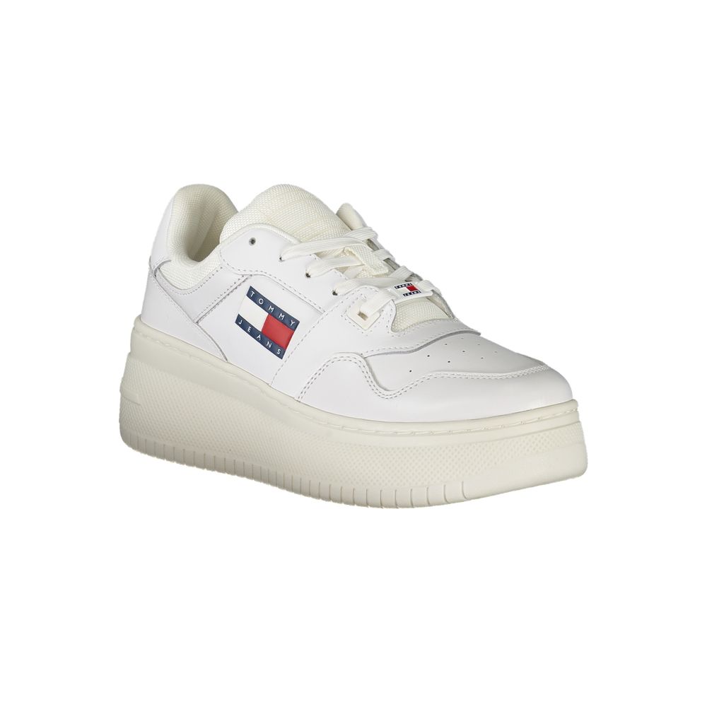 Tommy Hilfiger Chunky Platform Leather Sneaker — White, view 2