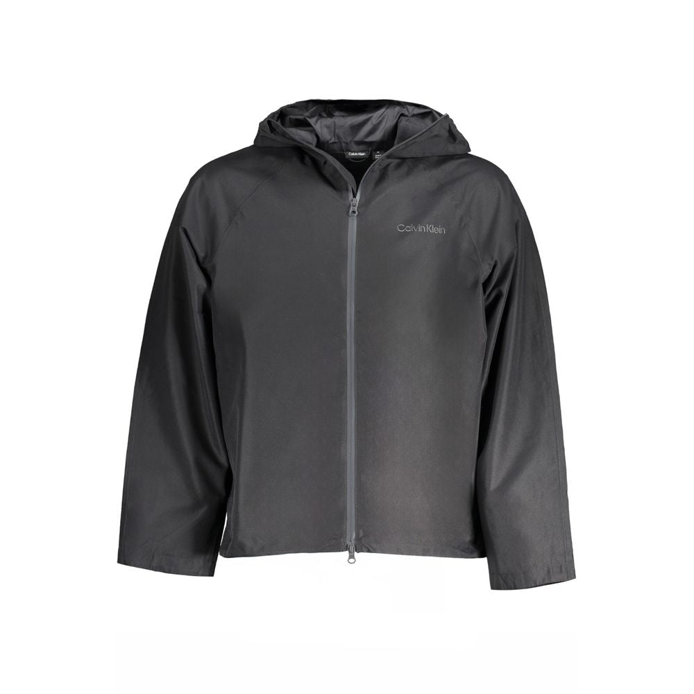 Calvin Klein Hooded Polyester Jacket — Black by Calvin Klein