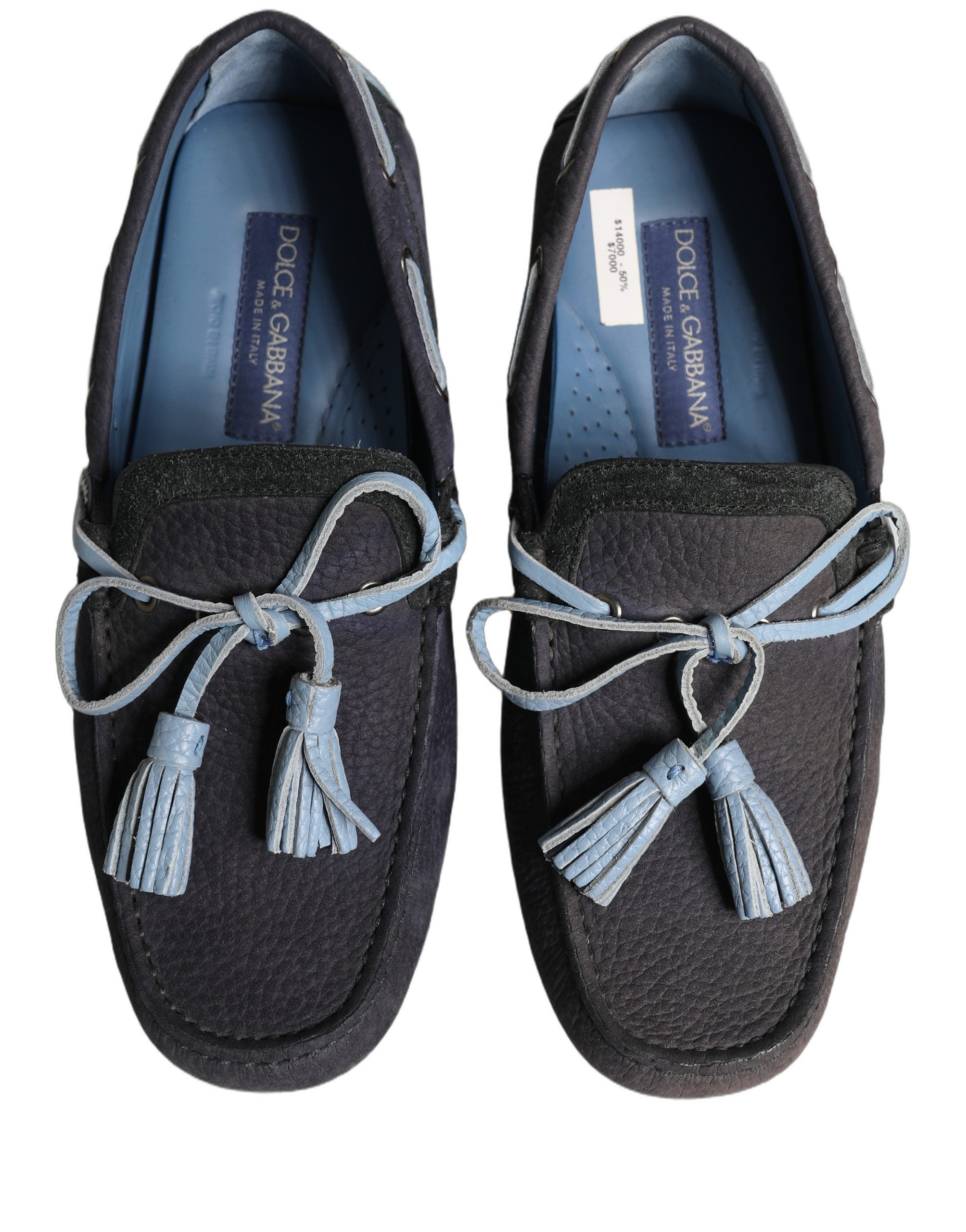Dolce & Gabbana Tassel Loafer — Navy, view 3