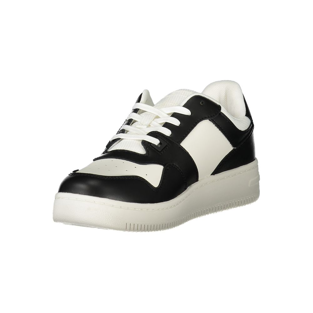 Tommy Hilfiger Colour-Block Leather Sneaker — White, view 3