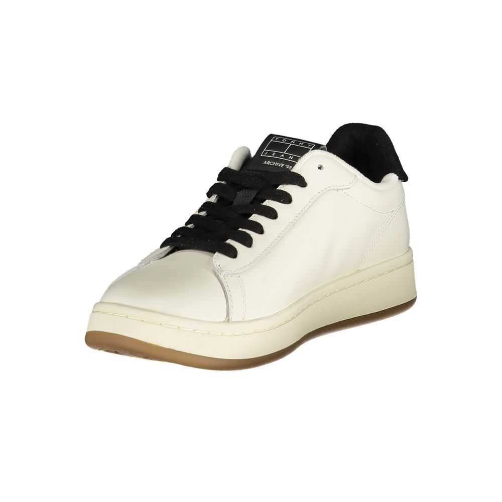 Tommy Hilfiger Lace-up Logo Sneaker — White, view 3